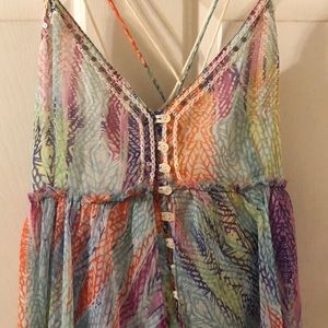 Boho multi colored free people dress